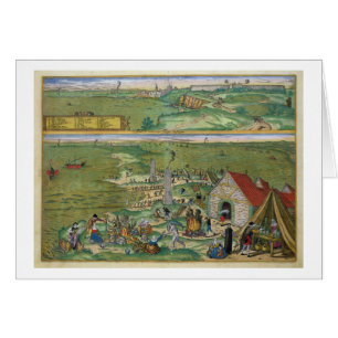 Carte de Cadix, de "Civitates Orbis Terrarum" par