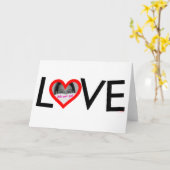 Carte de cadre d'AMOUR (Fleur jaune)