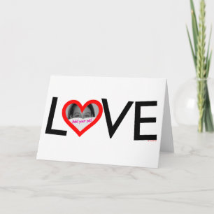 Carte de cadre d'AMOUR
