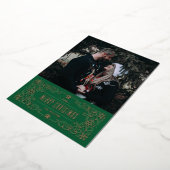 Carte de cadre flamboyant Foil Snowflake - Vert (Rotation)