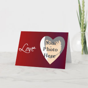 Carte de cadre photo Love Valentine