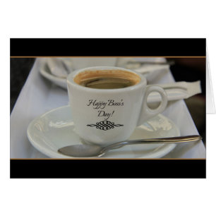 Carte de café de jour du patron