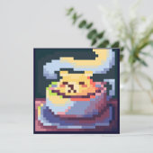 Carte de café la plus douce en pixel art, Pixel Ar (Debout devant)