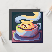 Carte de café la plus douce en pixel art, Pixel Ar (Devant/Arrière en situation)