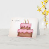 Carte de cake (Fleur jaune)