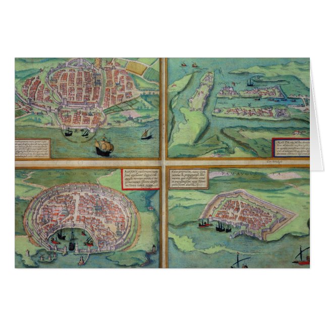 Carte de Calais, de Malte, de Rhodes, et de (Devant horizontal)