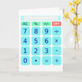 Carte de calculatrice (Fleur jaune)