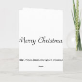 Carte de calendrier d'avènement de Noël (Dos)