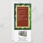 Carte de calendrier de vacances personnalisée, Noë (Dos)