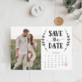 Carte de calendrier "Sauver la date" Rustique Camp