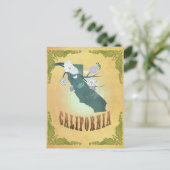 Carte De Californie Avec De Beaux Oiseaux (Debout devant)
