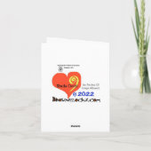 Carte de Câlin Ourson en Or Sans Germes (Dos)