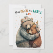 Carte de câlin pour une personne spéciale (Dos)