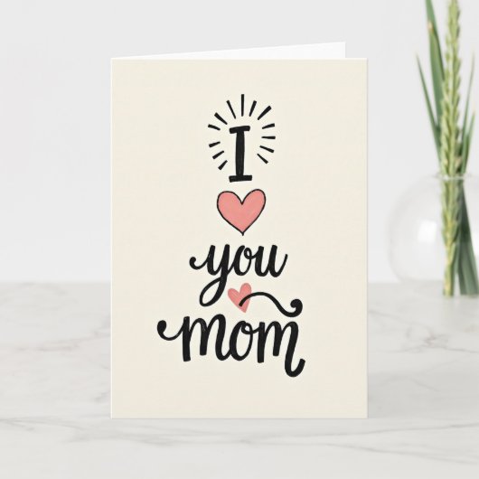 Carte de calligraphie pour maman aimante (Devant)