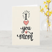 Carte de calligraphie pour maman aimante (Fleur jaune)