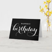 Carte de calligraphie Whimsical Anniversaire la pl (Fleur jaune)