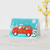 Carte de camion de livraison de cadeaux de border (Fleur jaune)