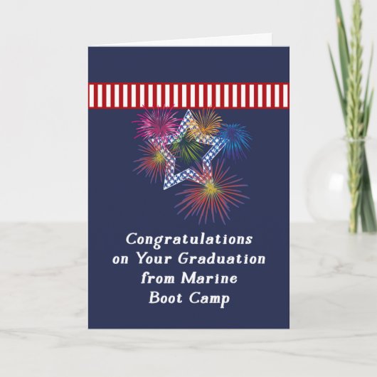 Carte de camp d'amorçage pour la graduation en mer (Devant)
