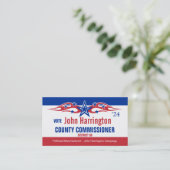 Carte de campagne politique - Commissaire du comté (Debout devant)
