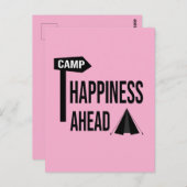 Carte de camping cool (Devant / Derrière)