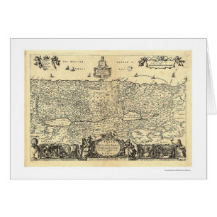 Carte de Canaan la terre de la promesse par Moxon