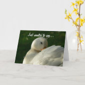 Carte de canard (Fleur jaune)