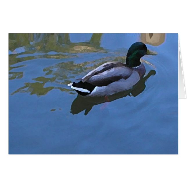 Carte de canard (Devant horizontal)