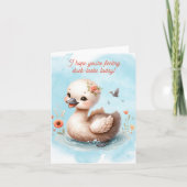 Carte de canard adorable (Devant)