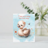 Carte de canard adorable (Debout devant)