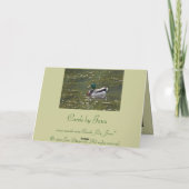 Carte de canard de Mallard de joyeux anniversaire (Dos)