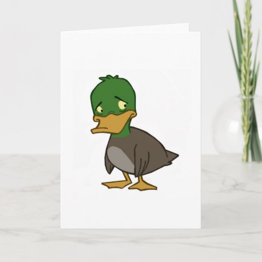 Carte De Canard Triste (Vierge À L'Intérieur) (Devant)