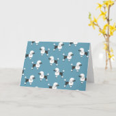 Carte de caniche (Fleur jaune)