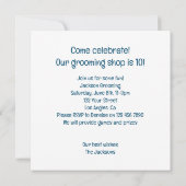 Carte de caniche, Fête de chien, Fête de chien, Fê (Dos)