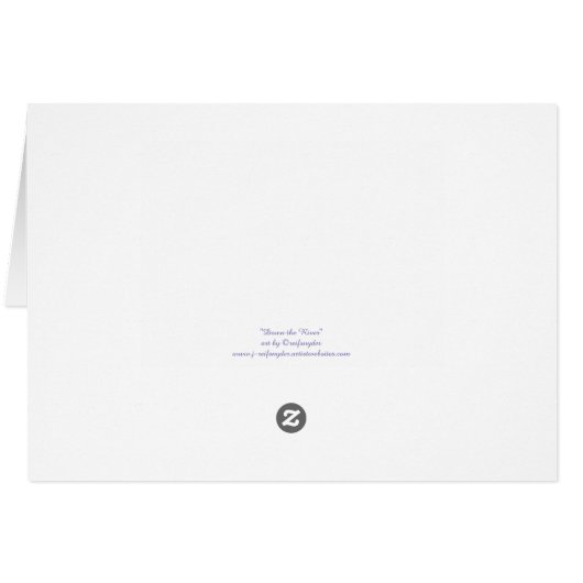 Carte de canoë (Dos Horizontal)