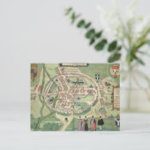Carte de Canterbury, de 'Civitates Orbis Terrarum' (Debout devant)