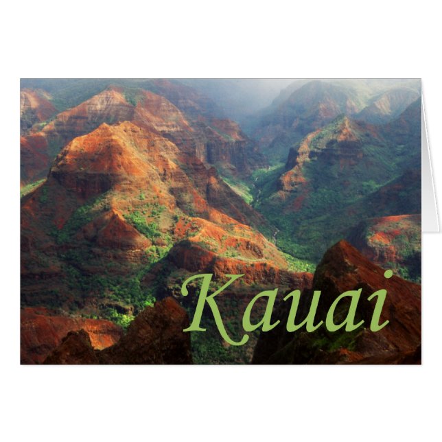 Carte de canyon de Waimea (Devant horizontal)