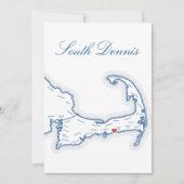 Carte de Cape Cod South Dennis pour tableau de mar (Devant)