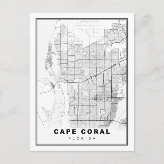 Carte de Cape Coral (Devant)