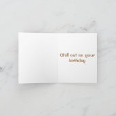 Carte de cappuccino de joyeux anniversaire (Intérieur)