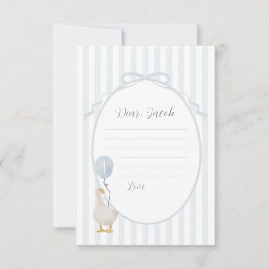 Carte de capsule à temps d'oie blanche (Devant)