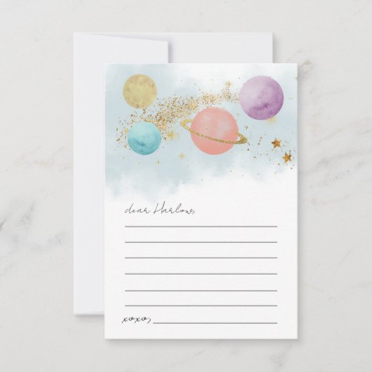 Carte de capsule temporelle d'anniversaire dans l' (Devant)