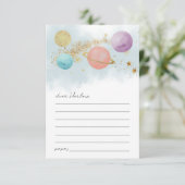 Carte de capsule temporelle d'anniversaire dans l' (Debout devant)