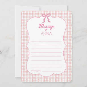 Carte de capsule temporelle d'anniversaire de 1 an