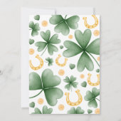 Carte de capsule temporelle d'anniversaire Lucky O (Dos)
