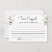 Carte de capsule temporelle pour le premier annive (Devant)