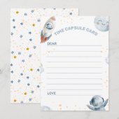 Carte de capsule temporelle pour le premier tour d (Devant / Derrière)