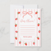 Carte de capsule temporelle Strawberry Berry First (Devant)