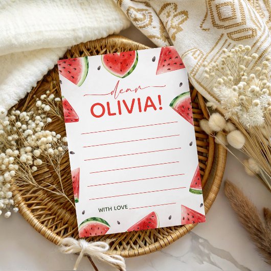 Carte de capsule temporelle Watermelon One in a Me