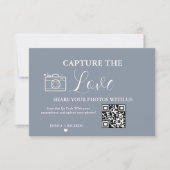 Carte de capture de l'amour de mariage avec code Q (Devant)