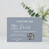 Carte de capture de l'amour de mariage avec code Q (Debout devant)